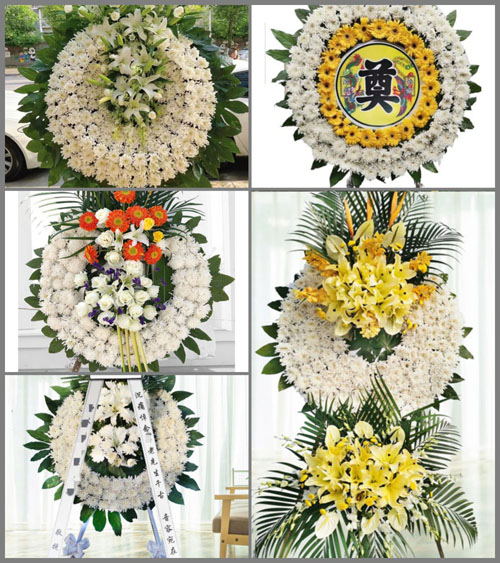 安徽六安市霍邱县乌龙镇松树村花圈速递